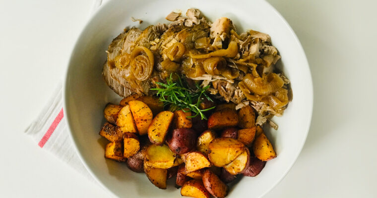 Roasted Pork with Balsamic and Red Potatoes
